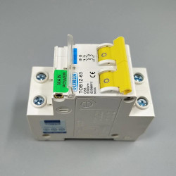 10A - TOMZN MCB DC 2P 600V C10 10A Circuit Breaker Solar Panel Surya